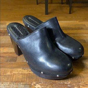 Rockport Katja Wood Bottom Clogs